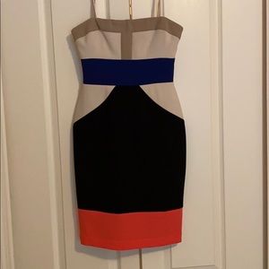 BCBGMazAzria Color Block Dress